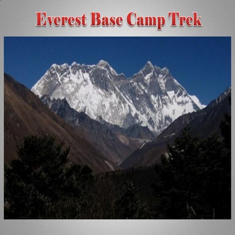Everest base camp trek