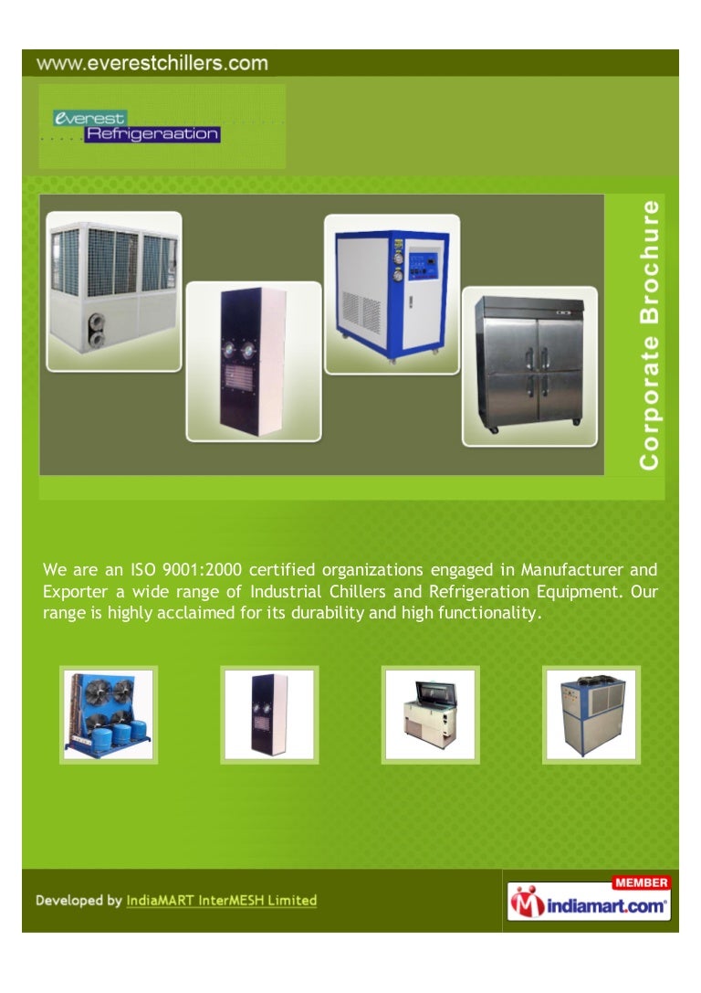 Everest Refrigeraation , Coimbatore,Chillers