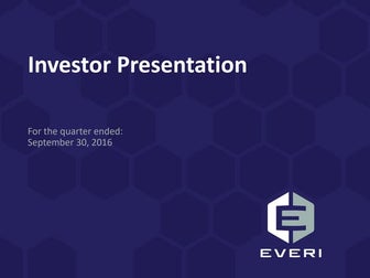 Everi Holdings Investor Presentation November 2016