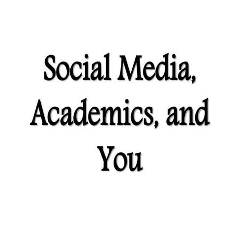 Social Media, Academics, & You: How to Use Evernote and Dropbox Like a Boss