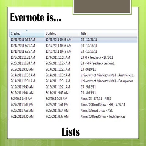Evernote Intro