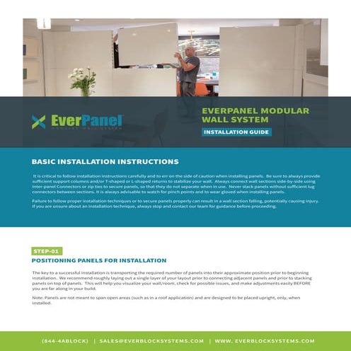EverPanel Modular Wall Panel System | PDF