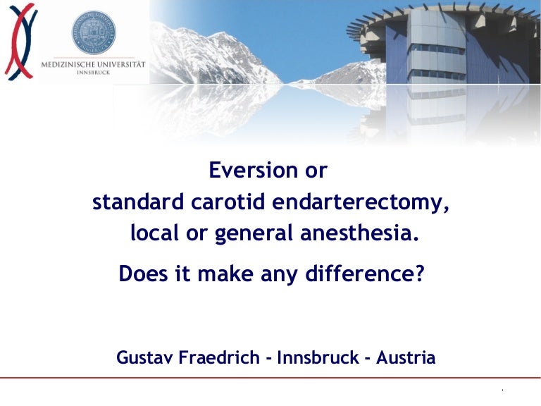 carotid endarterectomy anesthesia
