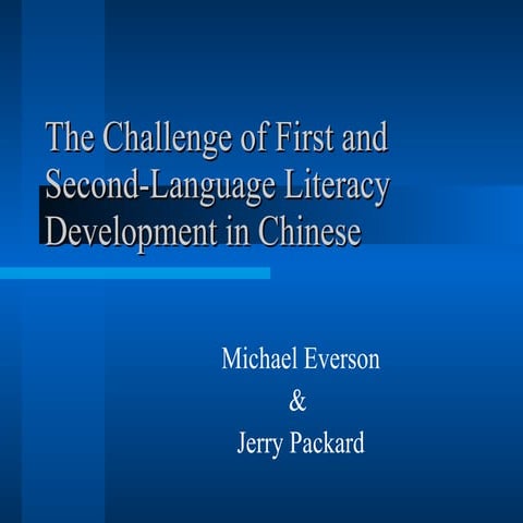 Everson Packard Second Language Literacy Development