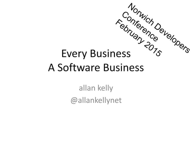 Every business a software business
