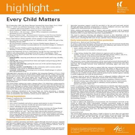 Every Child Matters