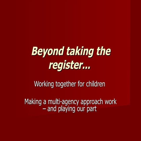 Every Child Matters Presentation