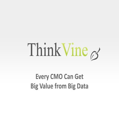 Every CMO Can Get Big Value from Big Data
