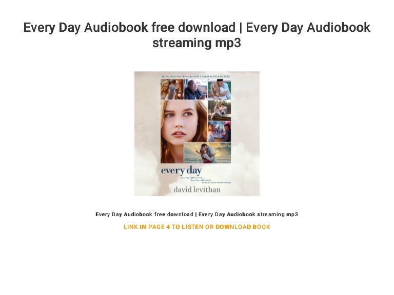 Every Day Audiobook free download | Every Day Audiobook streaming mp3