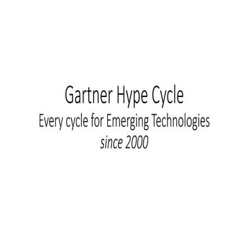 Every Gartner hype cycle of emerging technologies since 2000 | PPTX