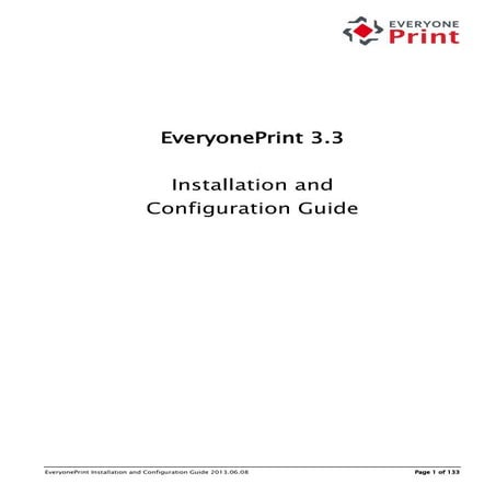 Everyone print installatie handleiding 3.3  EN