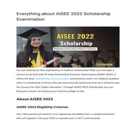 Everything about AISEE 2022 Scholarship Examination.docx