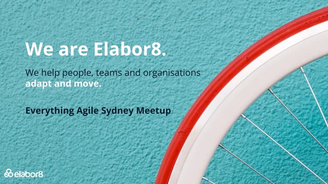 Everything agile sydney meetup oct 2019 
