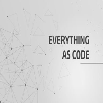 Everything as code - Johan Siebens STS presentation 14-01-2020 | PPT