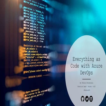 Everything as Code with Azure DevOps