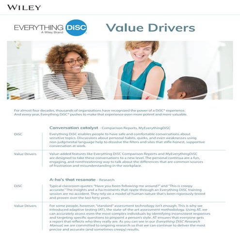 Everything DiSC Value Drivers