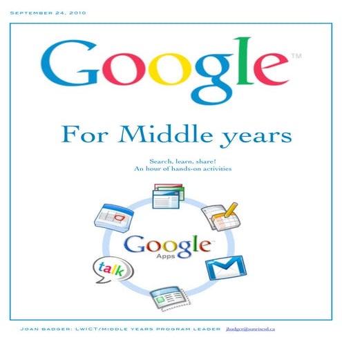Everything google for middle years