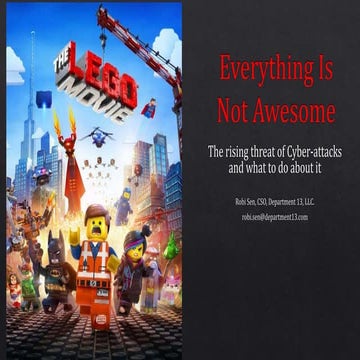 Everything is not awesome!