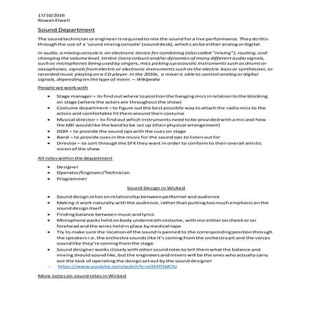 Roles of a sound designer | PPTX