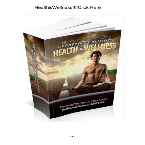 Everything Related To Health and Wellness