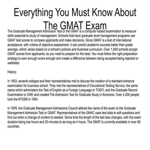 Everything you must_know_about_the_gmat_exam