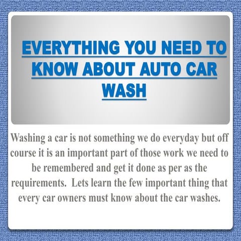 Everything you need to know about auto car