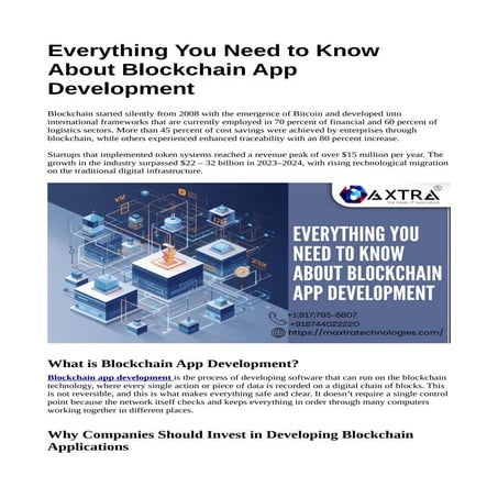 Everything You Need to Know About Blockchain App Development | PDF