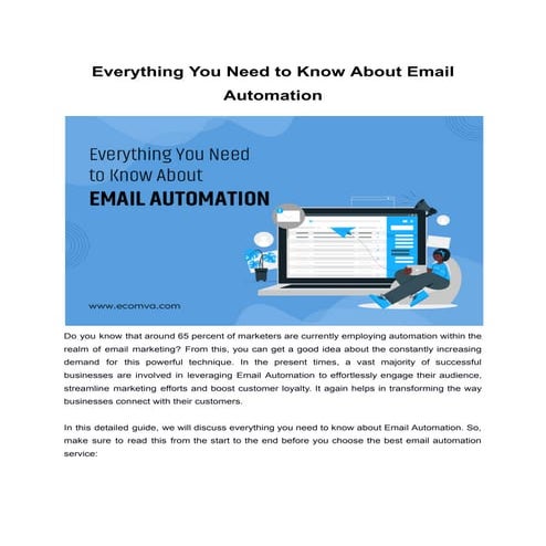 Everything You Need to Know About Email Automation