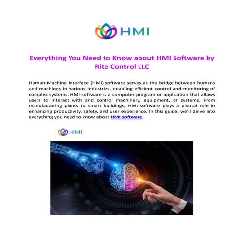 Everything You Need to Know about HMI Software by Rite Control LLC