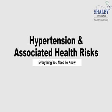 Everything You Need to Know About Hypertension