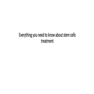Stem Cell Therapy 9 Things You Need to Know by Dr. David Greene of R3 ...