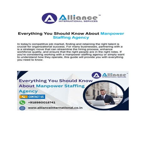 Everything You Should Know About Manpower Staffing Agency