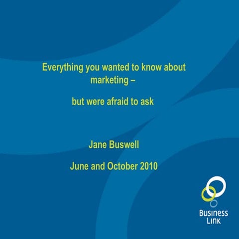 Everything you wanted to know about marketing DORSET