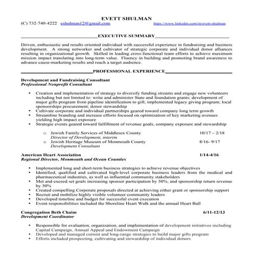 Evett Shulman Resume_0218 | PDF
