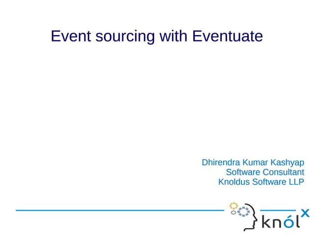 Event sourcing with Eventuate