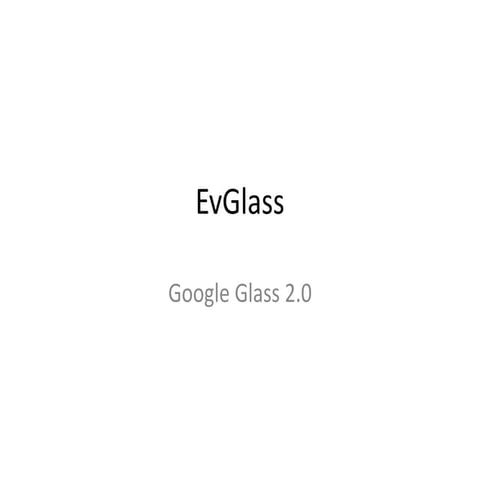 Glass' evolution, some suggestions