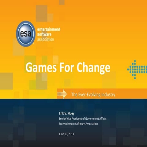 G4C13: ESA's State of the Industry