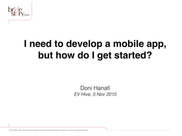  Tech Talk: I need to develop a mobile app, but how do I get started?