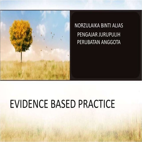 Evidence based practice