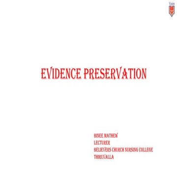 EVIDENCE-PRESERVATION.pptx. notes on forensic nursing