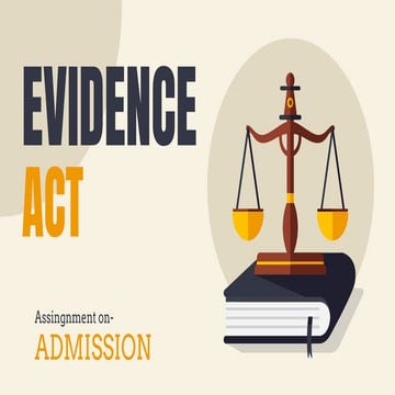 Admission Sec.17 to 23 Indian Evidence Act  