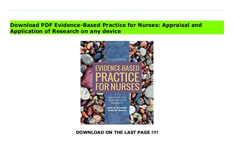 Evidence based practice-for-nurses-appraisal-and-application-of-research 3 evidencebased practice for nurses appraisal and application of research 210927192749 thumbnail 4
