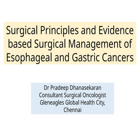 evidencebasedmanagementofesophagealandgastriccance