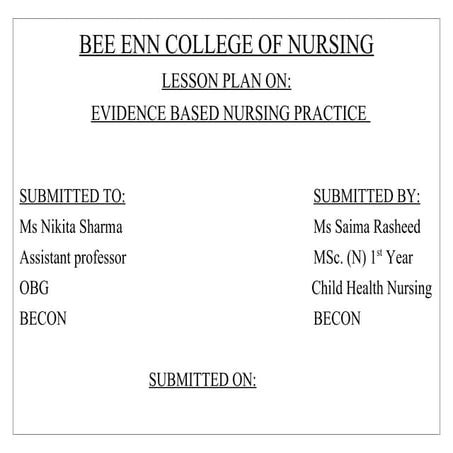 evidence based nursing practice.dhhhhocx