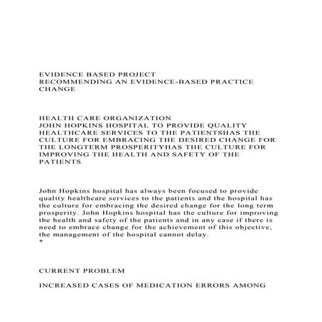 EVIDENCE BASED PROJECTRECOMMENDING AN EVIDENCE-BASED PRA.docx