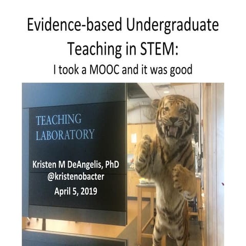 Evidence-based STEM teaching lecture | PDF