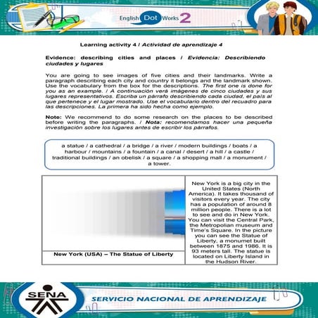 Evidence describing cities_and_places