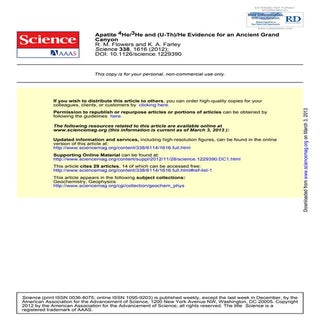 Evidence for ancient_grand_canyon