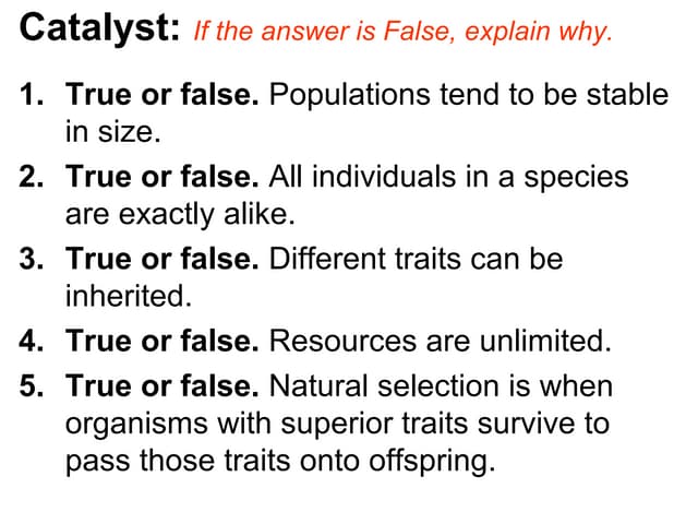 Evidence for evolution