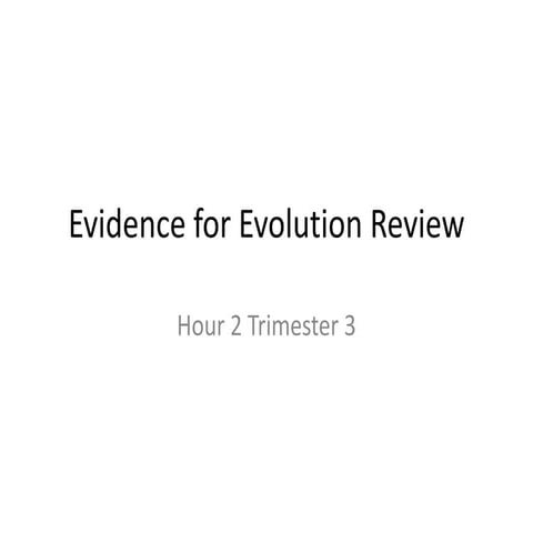 Biology unit 7 evolution phylogenetic tree notes | PPT